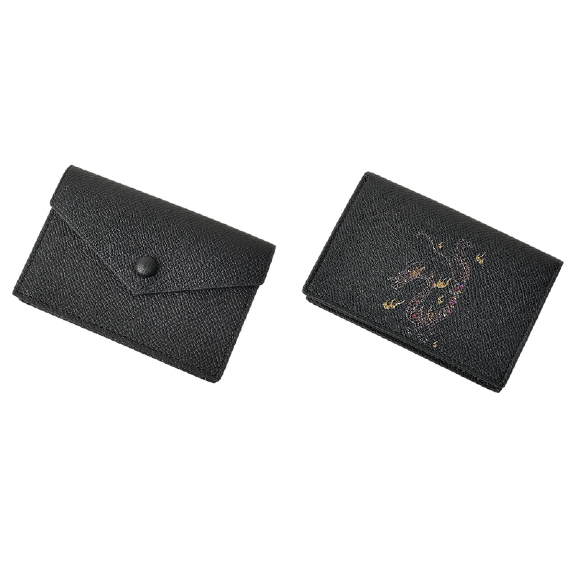 Epsom Leather Business Card Holder with Snap Button thumbnail 16