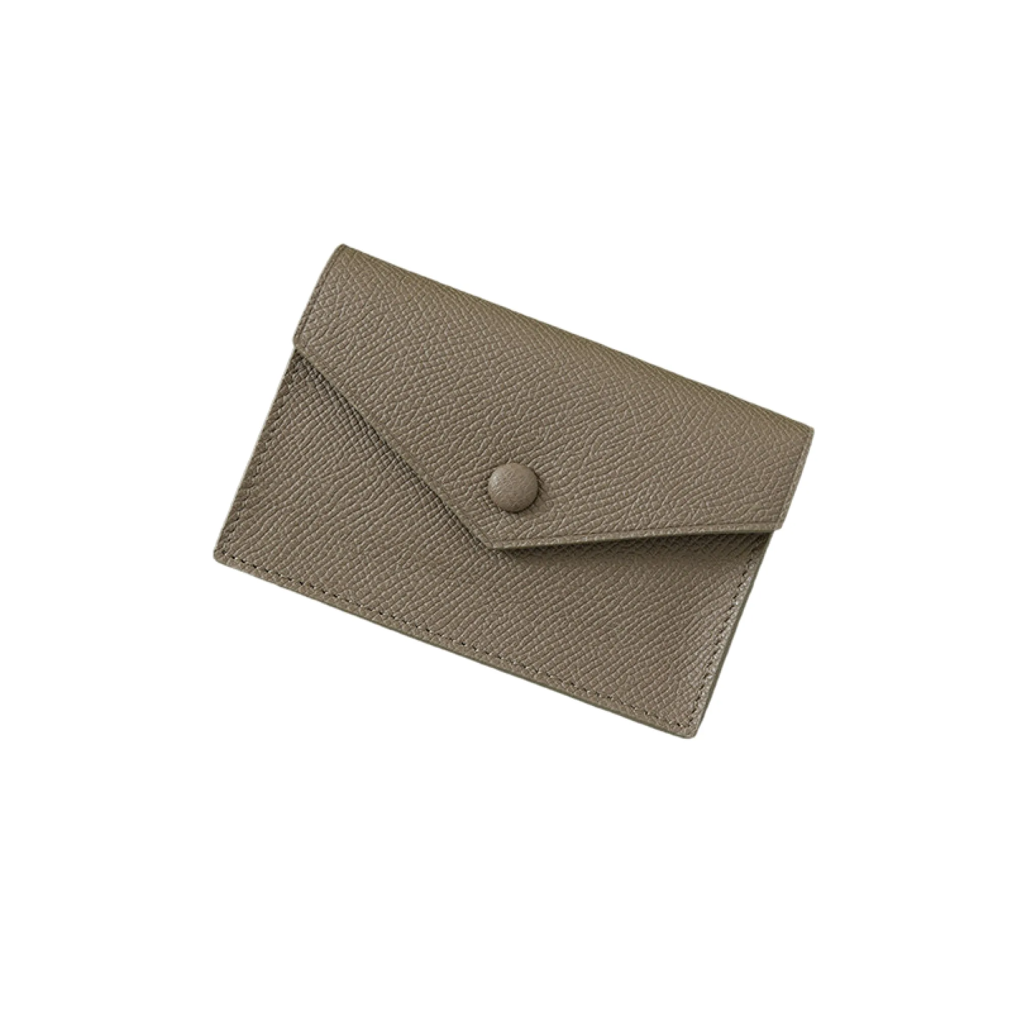 Epsom Leather Business Card Holder with Snap Button thumbnail 7