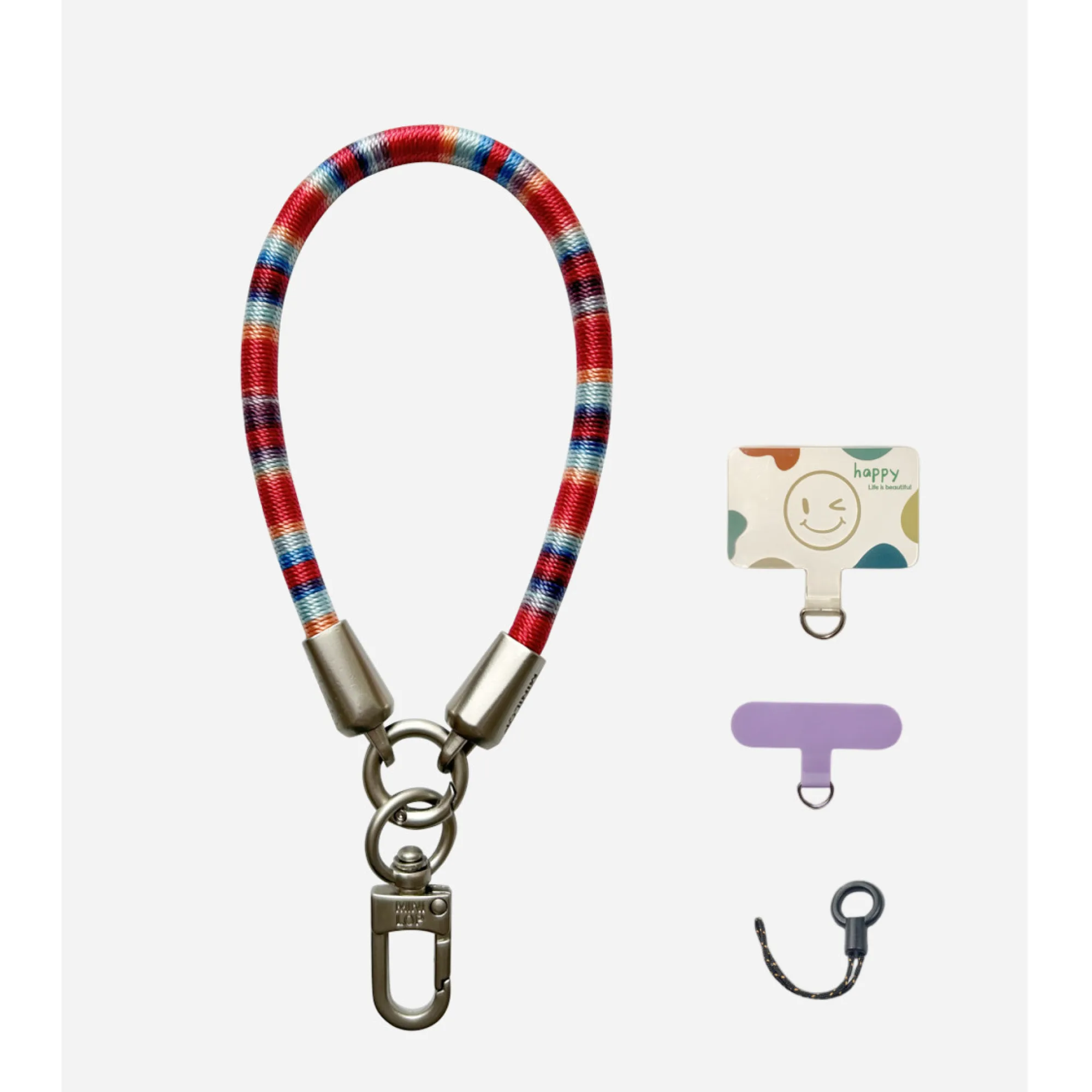 Hand-Woven Phone Lanyard with Wrist Strap and Anti-Loss Keychain thumbnail 4