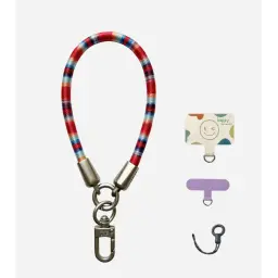 Hand-Woven Phone Lanyard with Wrist Strap and Anti-Loss Keychain thumbnail 4