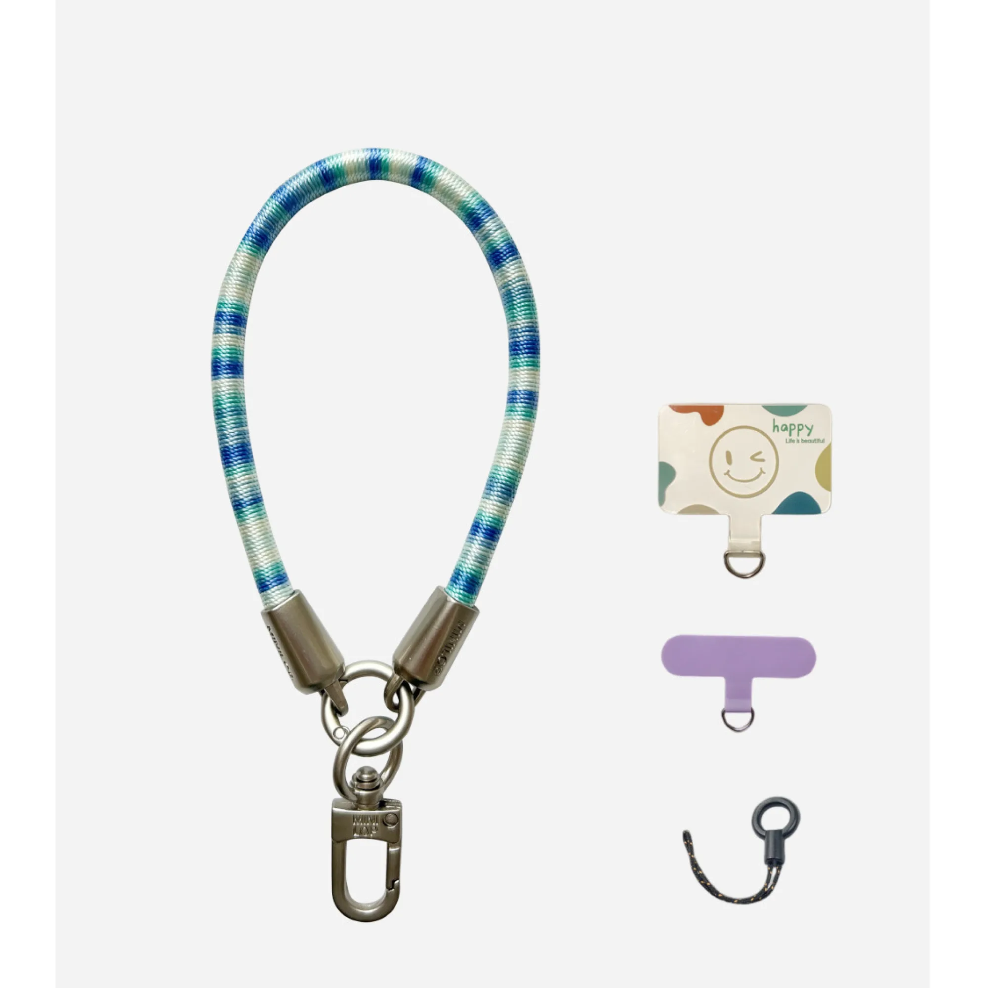 Hand-Woven Phone Lanyard with Wrist Strap and Anti-Loss Keychain thumbnail 5