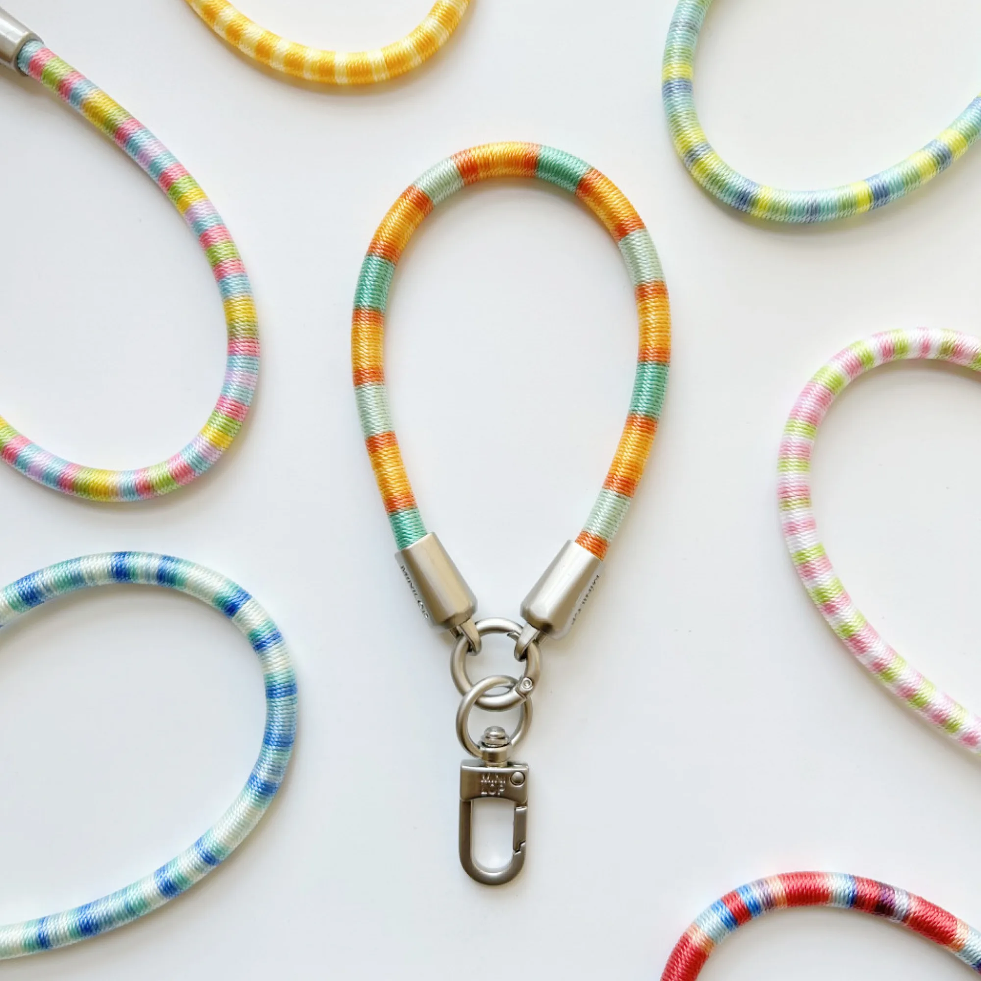 Hand-Woven Phone Lanyard with Wrist Strap and Anti-Loss Keychain