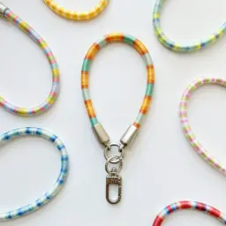 Hand-Woven Phone Lanyard with Wrist Strap and Anti-Loss Keychain thumbnail 2