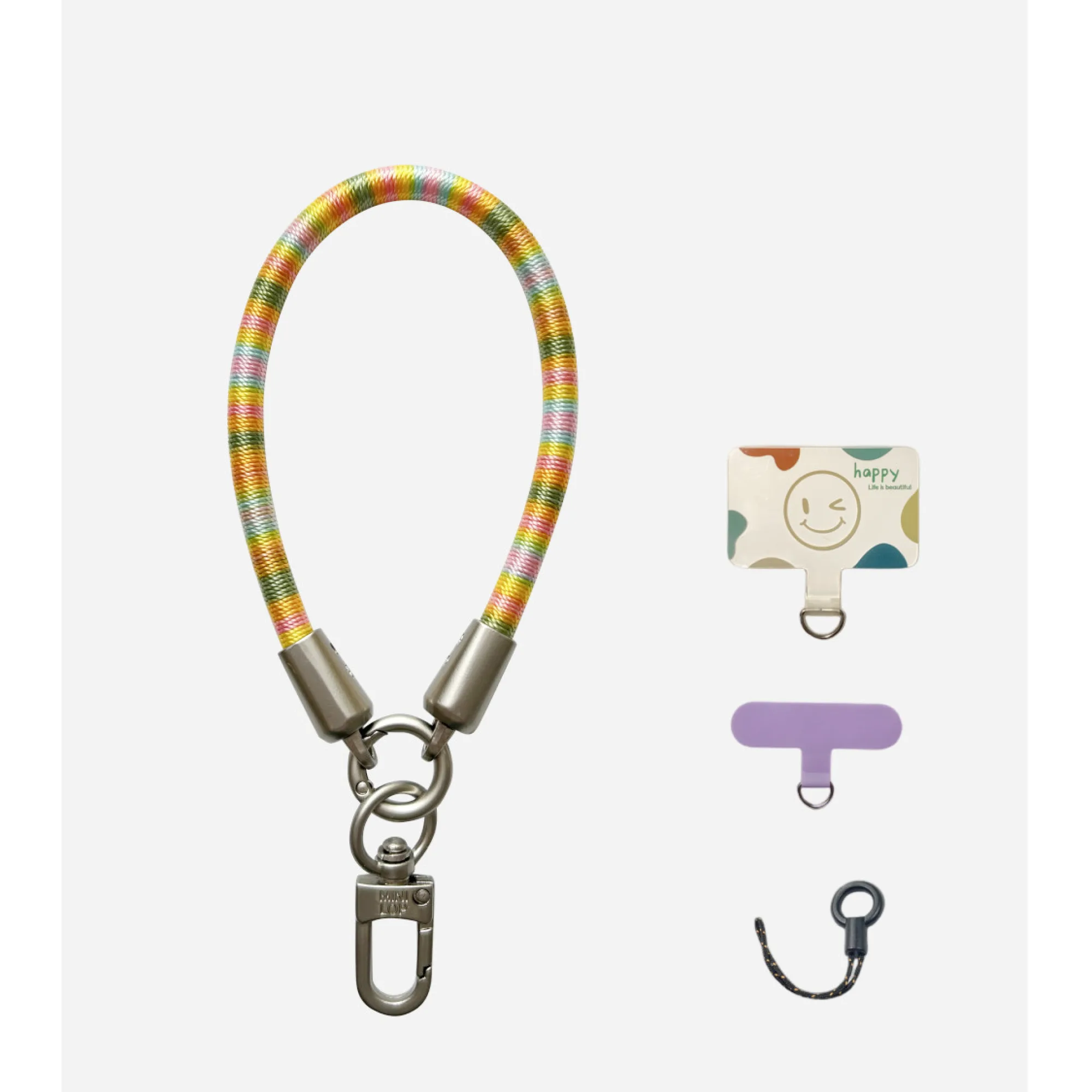 Hand-Woven Phone Lanyard with Wrist Strap and Anti-Loss Keychain thumbnail 3