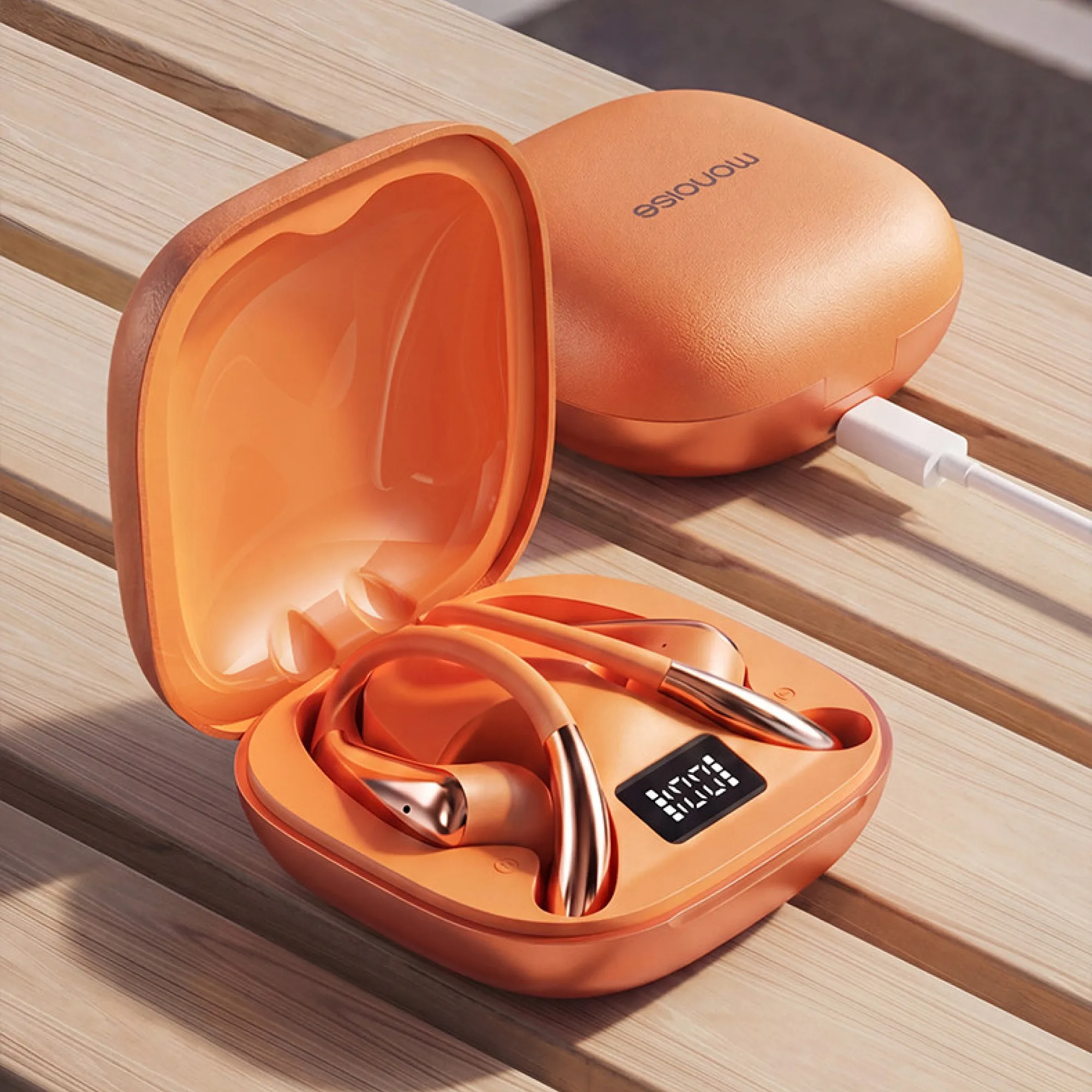 Open-Ear Wireless Earbuds with Ear Hook, Model Q16 — View 1