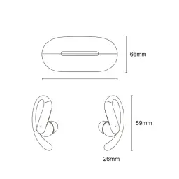 Open-Ear Wireless Earbuds with Ear Hook, Model Q16 thumbnail 7
