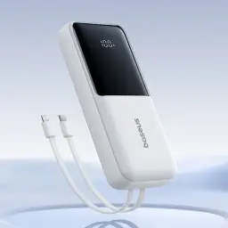 Baseus 20000mAh/10000mAh Power Bank with Built-in Cables thumbnail 1