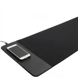 15W Wireless Charging Rubber Mouse Pad thumbnail 4