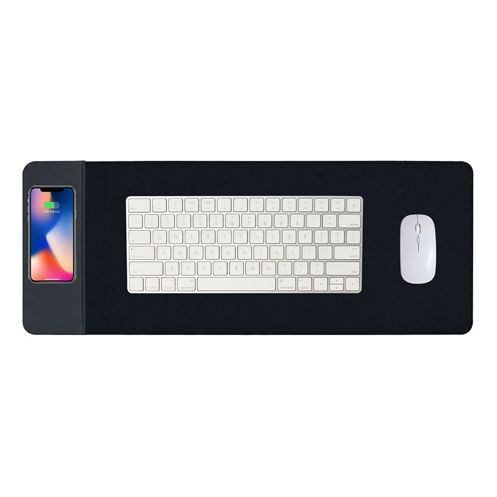 15W Wireless Charging Rubber Mouse Pad thumbnail 5