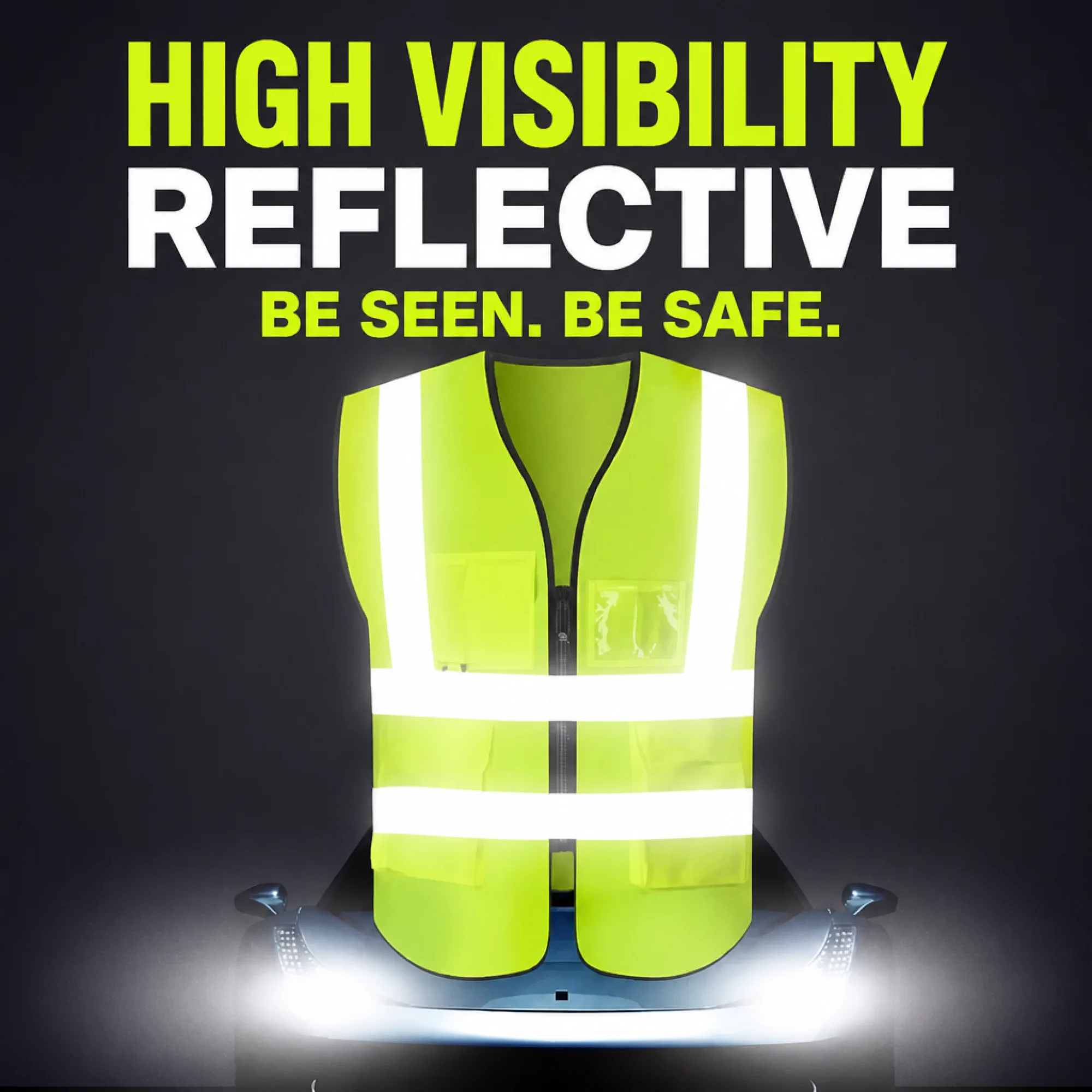 Reflective Safety Vest for Construction and Road Work thumbnail 2