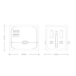 Universal Travel Power Adapter with Multiple USB Ports thumbnail 9