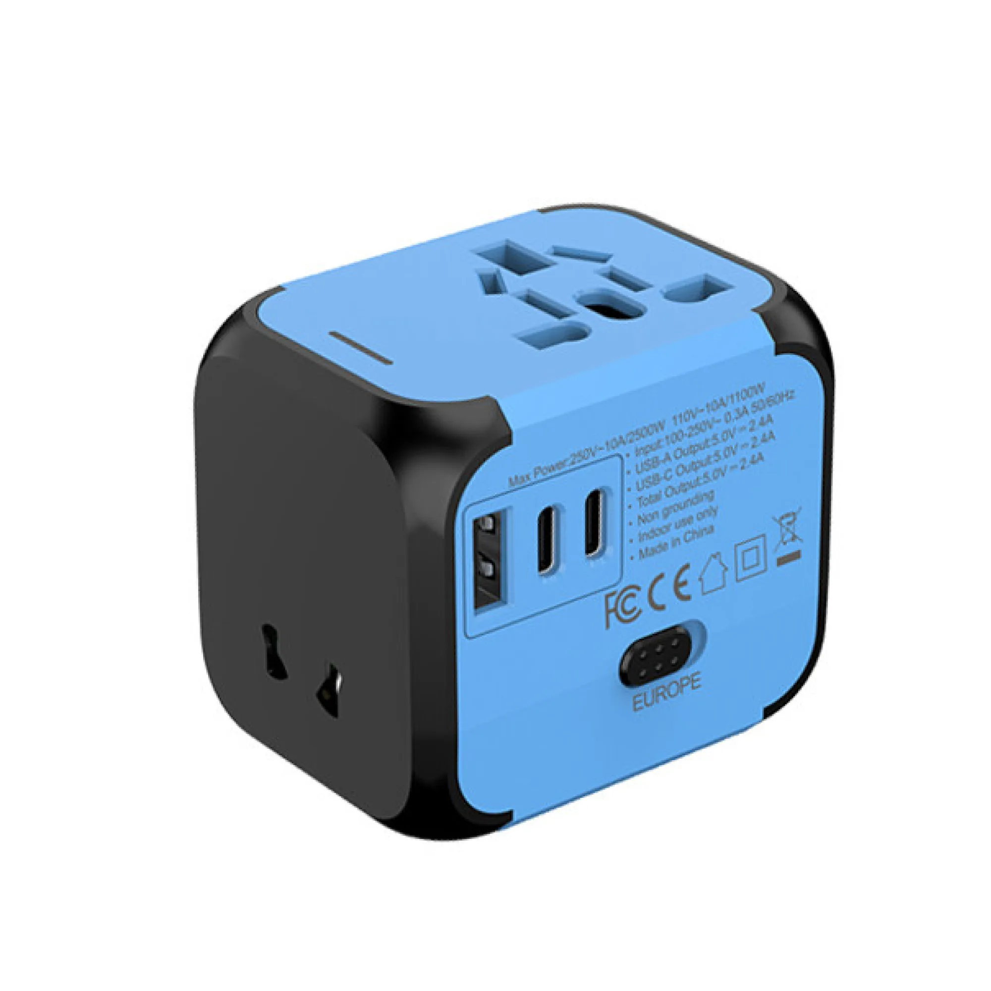 Universal Travel Power Adapter with Multiple USB Ports thumbnail 11