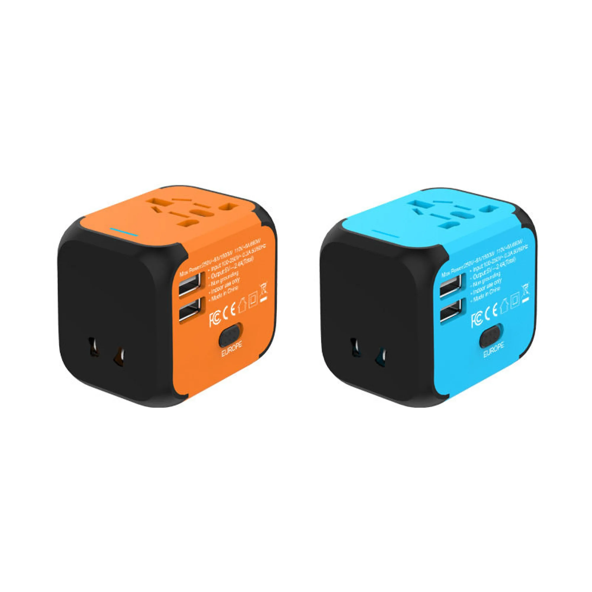 Universal Travel Power Adapter with Multiple USB Ports