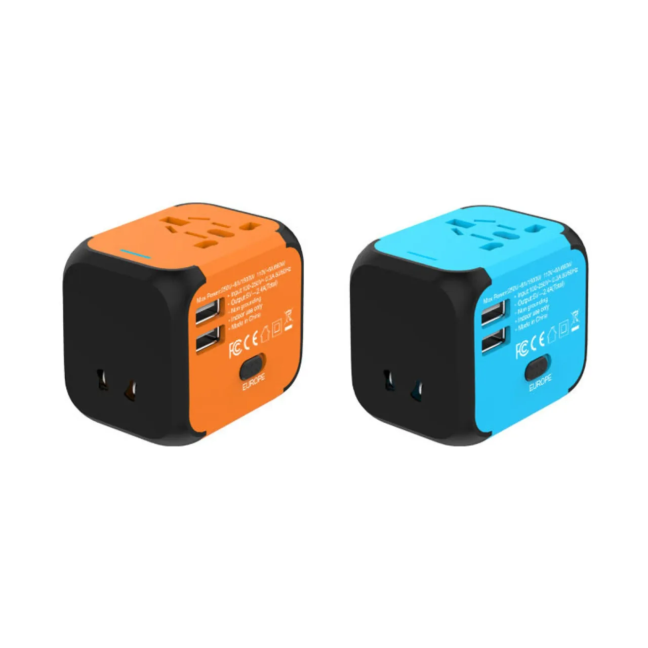 Universal Travel Power Adapter with Multiple USB Ports