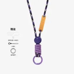 Nylon Woven Neck Lanyard with Phone Clip thumbnail 17