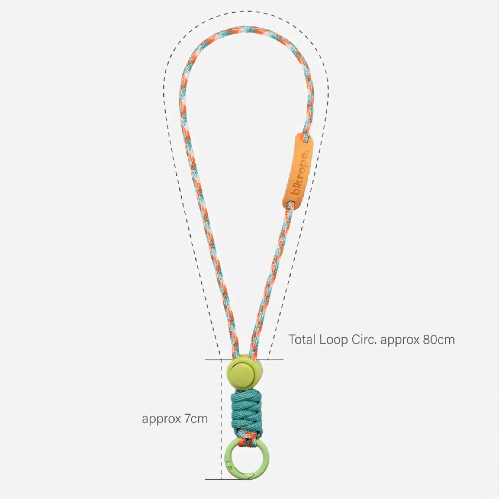 Nylon Woven Neck Lanyard with Phone Clip
