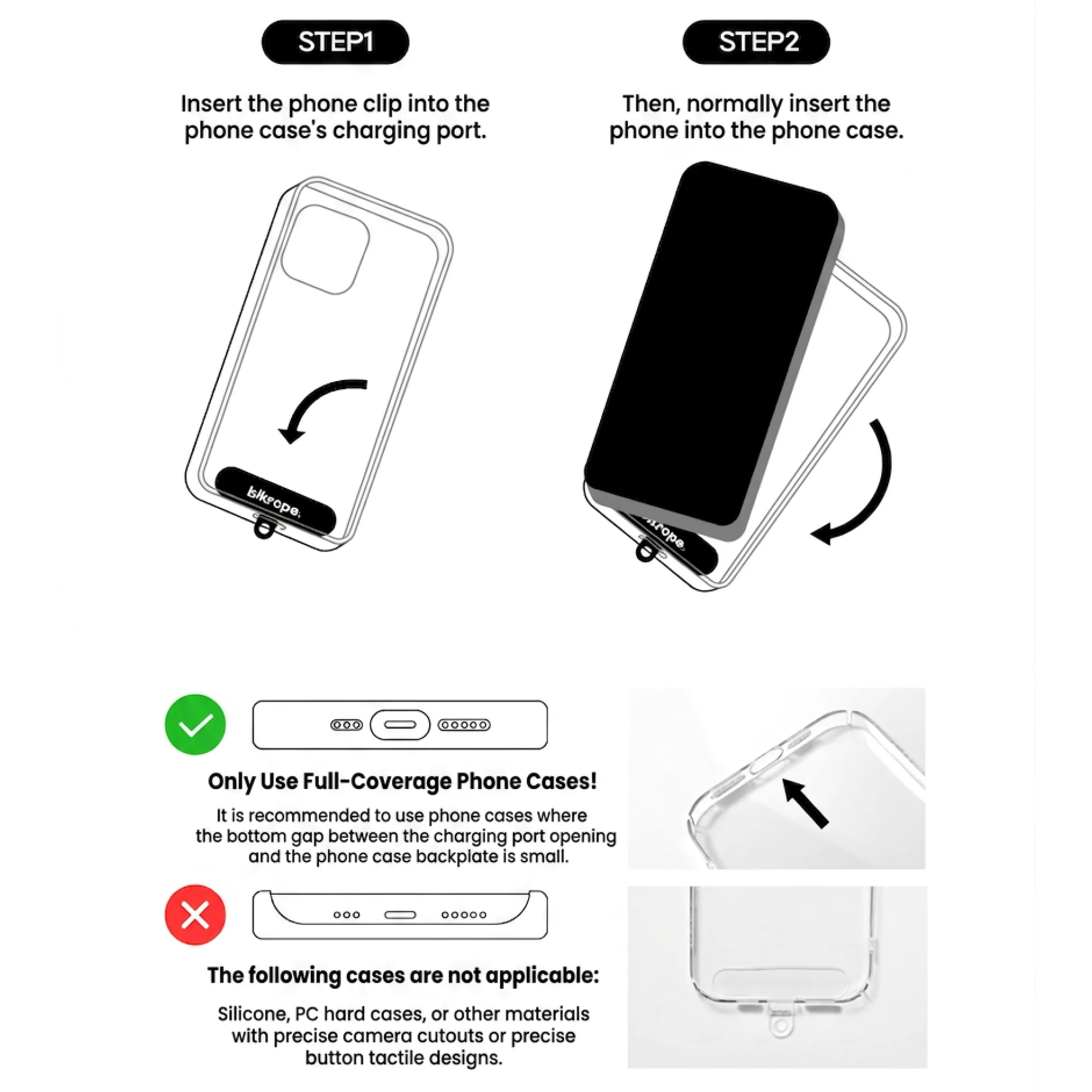 Nylon Woven Neck Lanyard with Phone Clip thumbnail 7