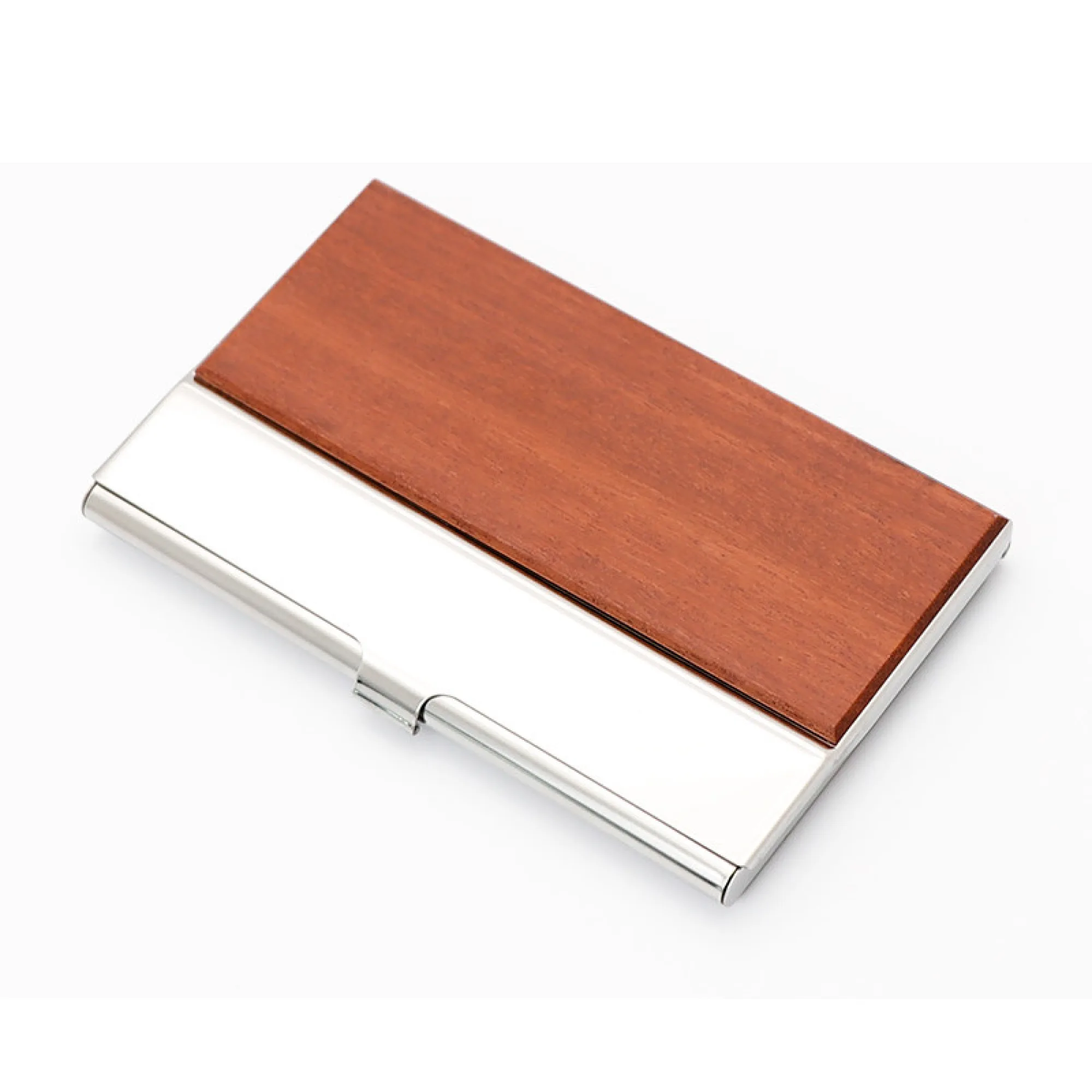 Wood and Stainless Steel Business Card Holder thumbnail 7