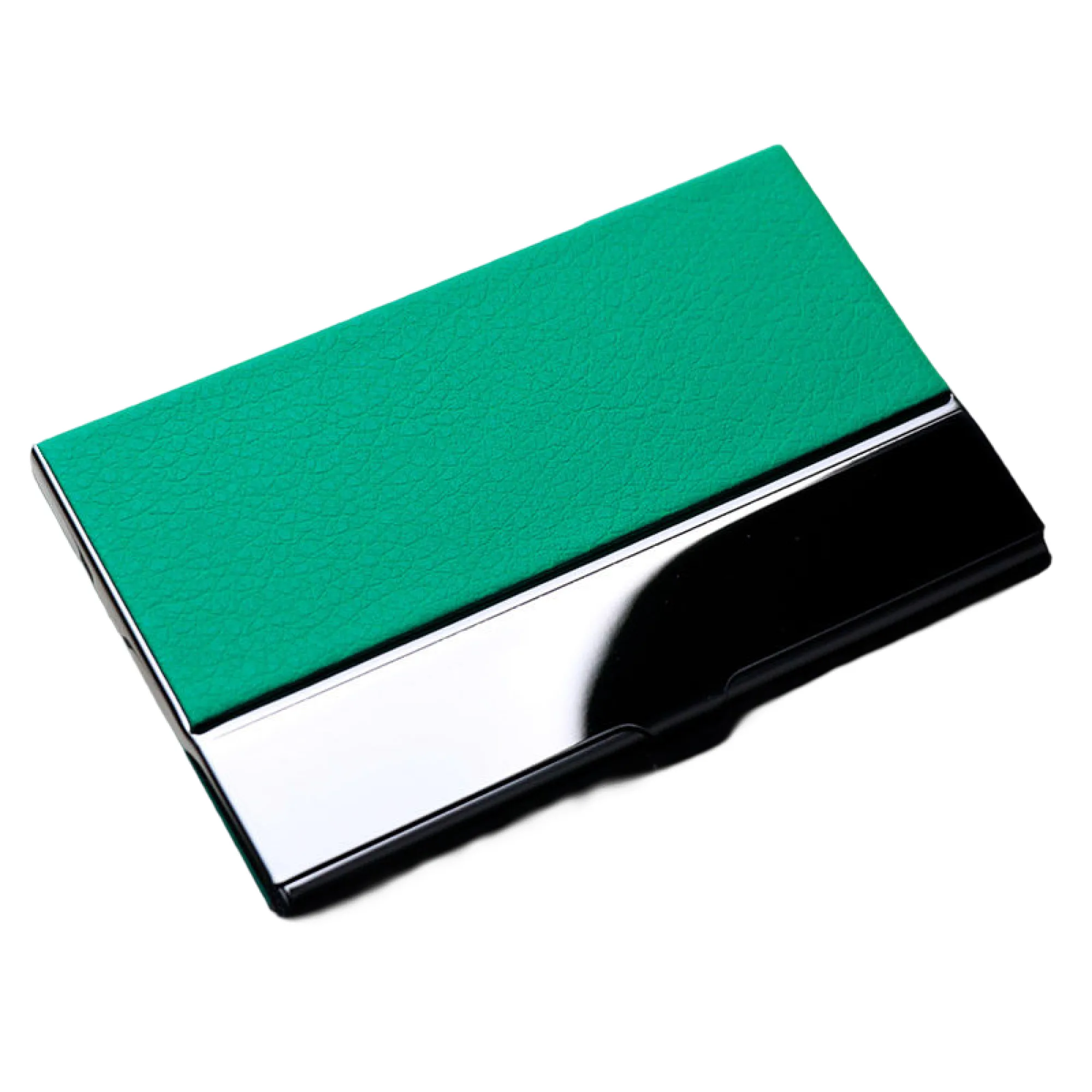 Metal Business Card Holder with Faux Leather Finish thumbnail 9