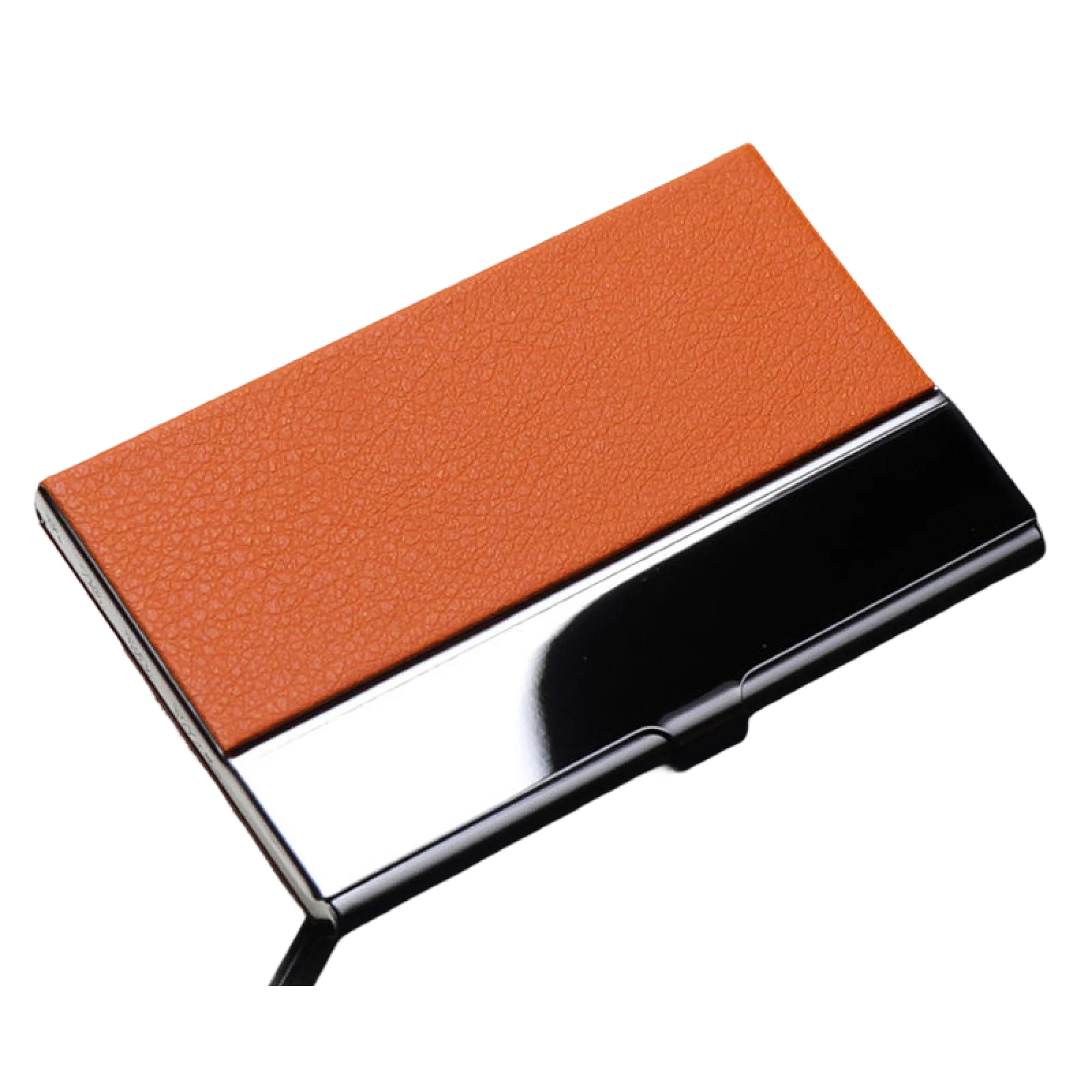 Metal Business Card Holder with Faux Leather Finish thumbnail 8
