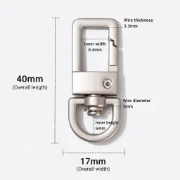 Metal Phone Lanyard and Keychain Hardware Accessories with Spring Rings and Buckles thumbnail 6