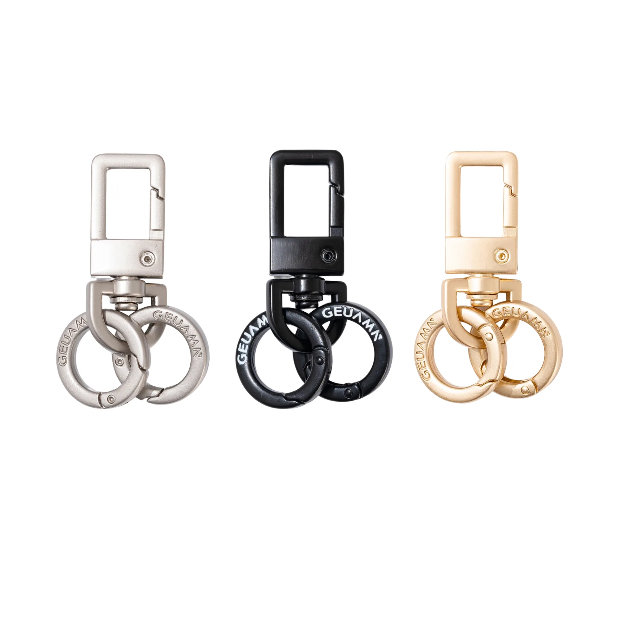 Metal Phone Lanyard and Keychain Hardware Accessories with Spring Rings and Buckles
