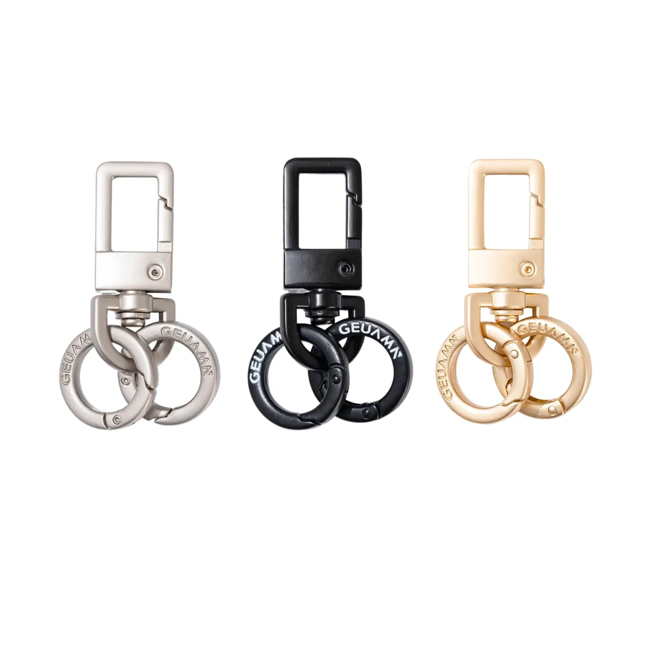 Metal Phone Lanyard and Keychain Hardware Accessories with Spring Rings and Buckles