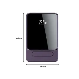Magnetic Wireless Charging Power Bank with Built-in Stand and Digital Display thumbnail 5