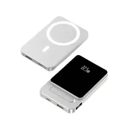 Magnetic Wireless Charging Power Bank with Built-in Stand and Digital Display thumbnail 7