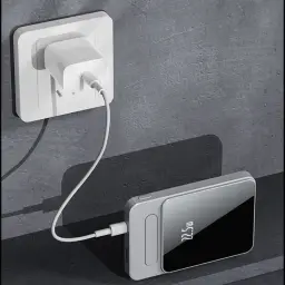Magnetic Wireless Charging Power Bank with Built-in Stand and Digital Display thumbnail 3