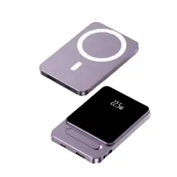 Magnetic Wireless Charging Power Bank with Built-in Stand and Digital Display thumbnail 9