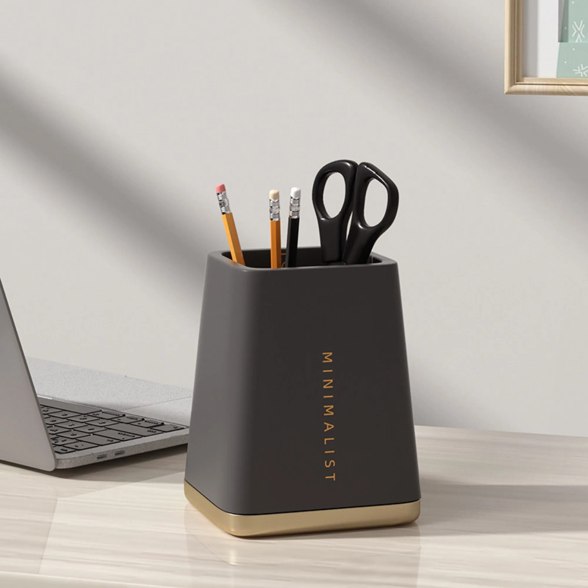 Nordic Style Trapezoidal Pen Holder Desk Organizer thumbnail 3