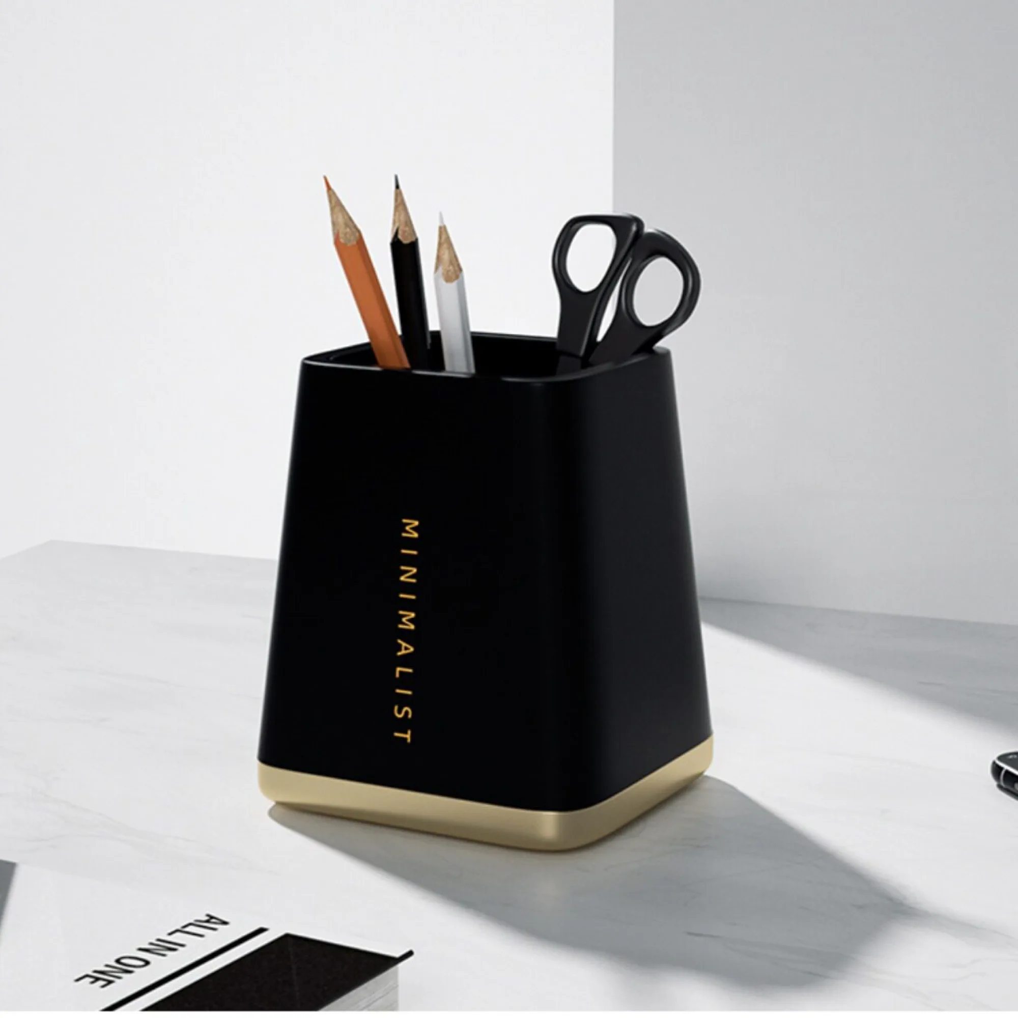 Nordic Style Trapezoidal Pen Holder Desk Organizer