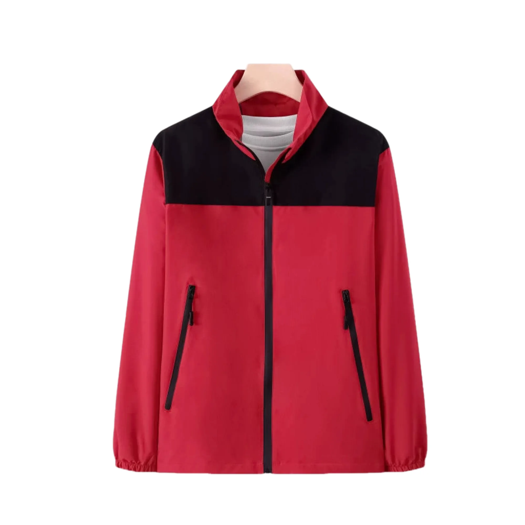 Men's Unisex Waterproof Windproof Stand-Collar Zipper Jacket thumbnail 8