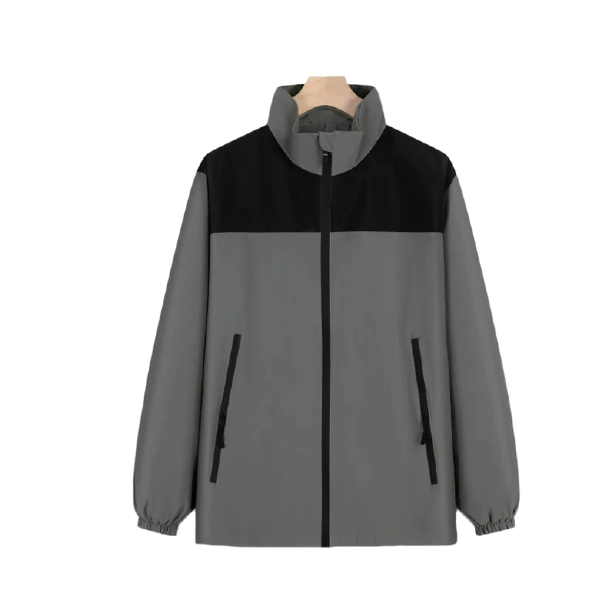Men's Unisex Waterproof Windproof Stand-Collar Zipper Jacket thumbnail 9