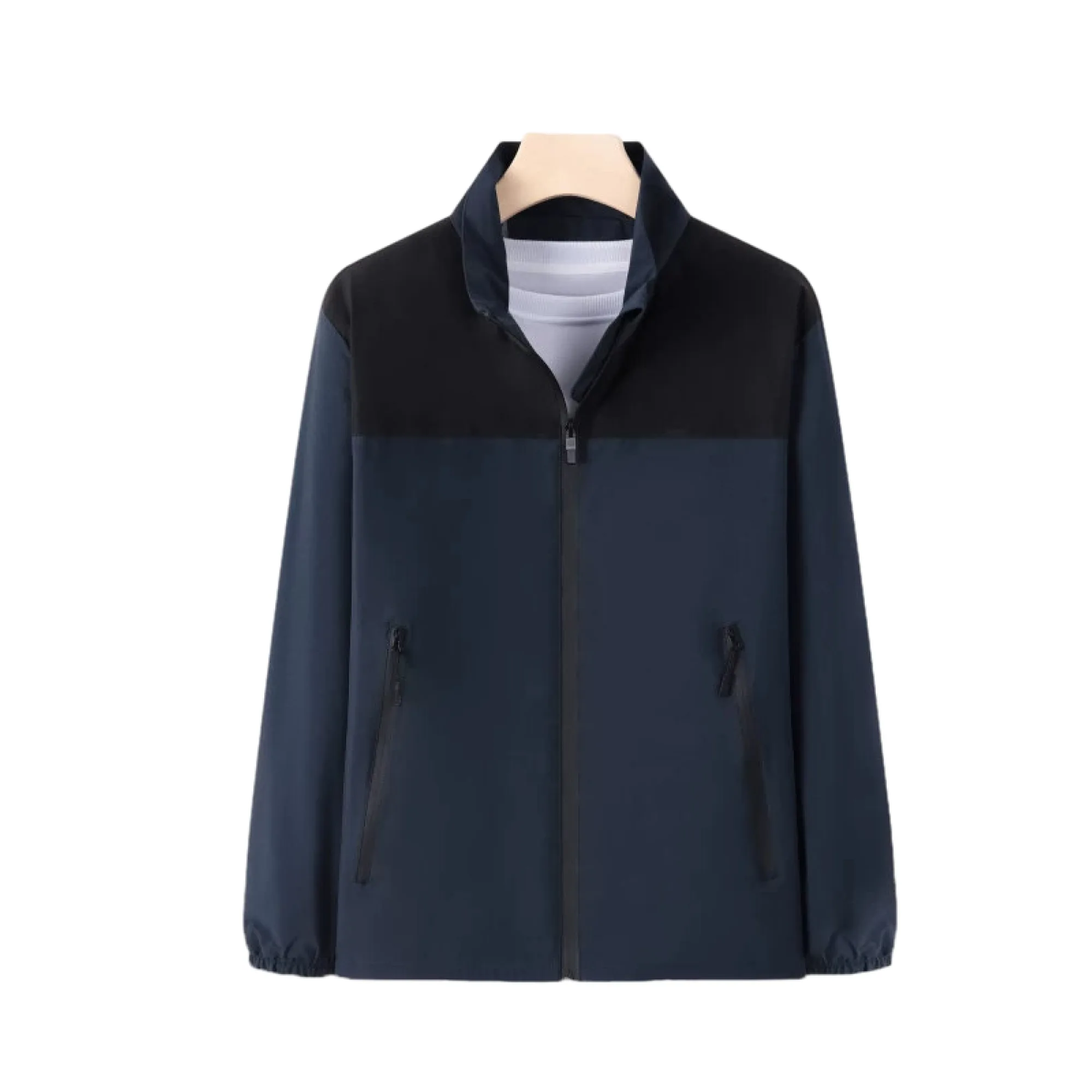 Men's Unisex Waterproof Windproof Stand-Collar Zipper Jacket thumbnail 11