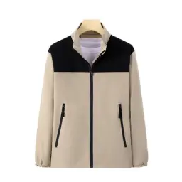 Men's Unisex Waterproof Windproof Stand-Collar Zipper Jacket thumbnail 1