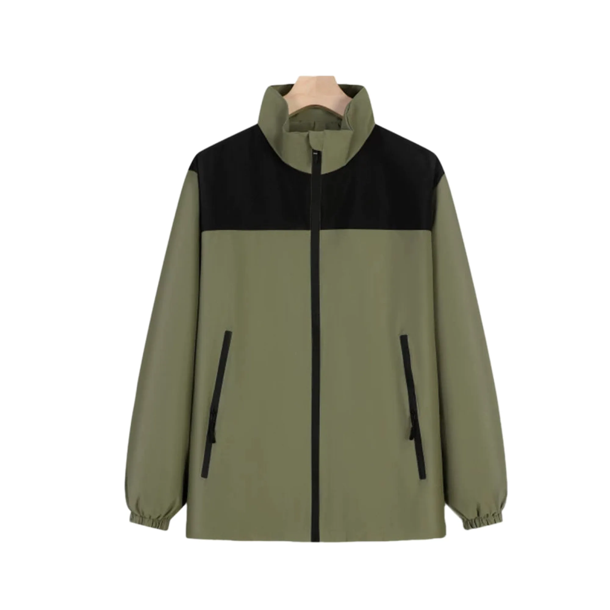 Men's Unisex Waterproof Windproof Stand-Collar Zipper Jacket thumbnail 7