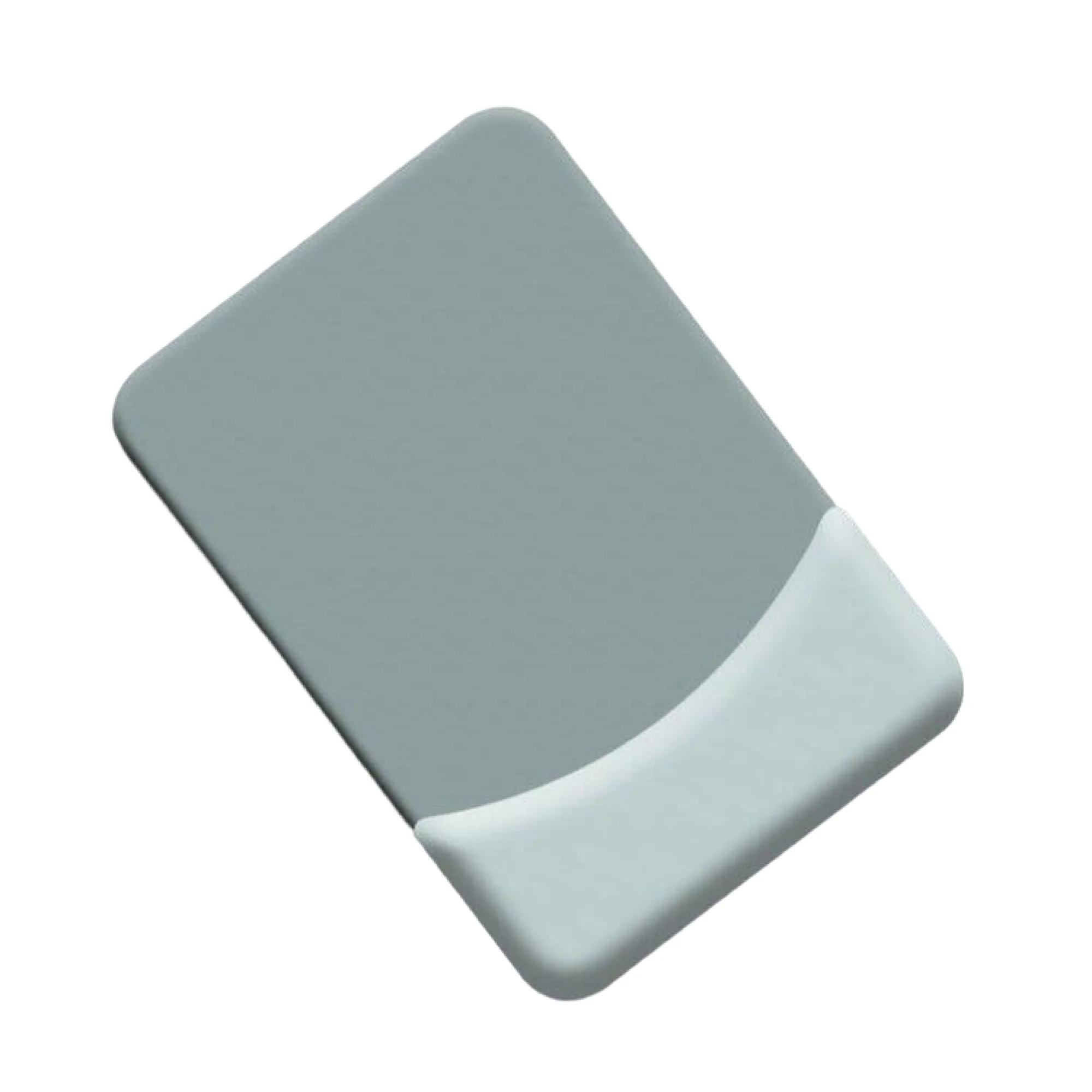 Milk Silk Fabric Wrist Rest Mouse Pad with Silicone Filling — View 1