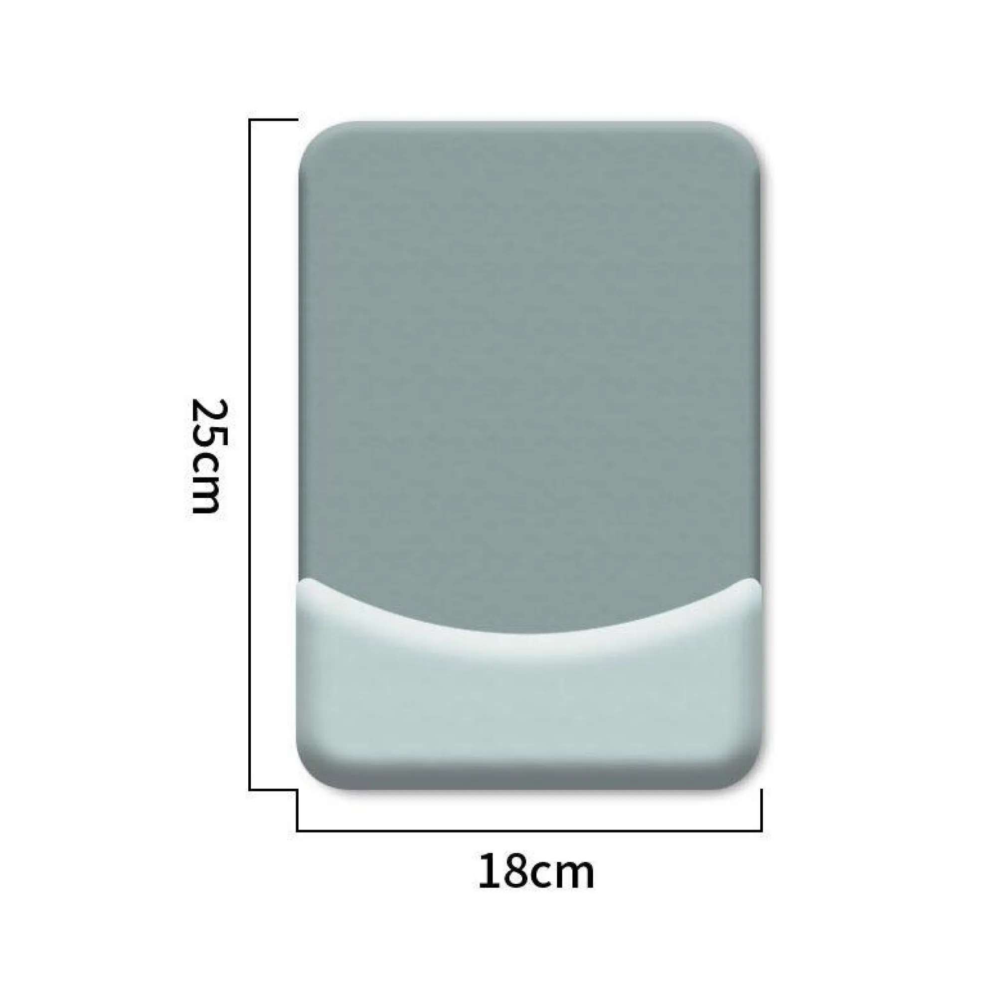 Milk Silk Fabric Wrist Rest Mouse Pad with Silicone Filling thumbnail 4