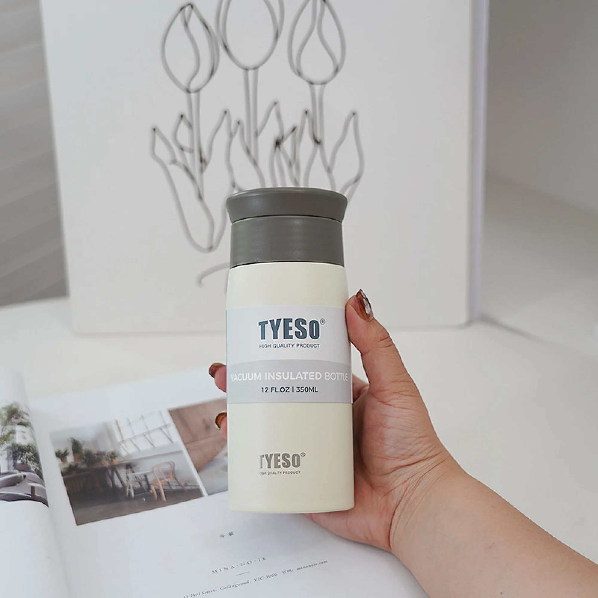 Insulated Stainless Steel Tumbler with Straight Cup Design, 350ml and 500ml thumbnail 6