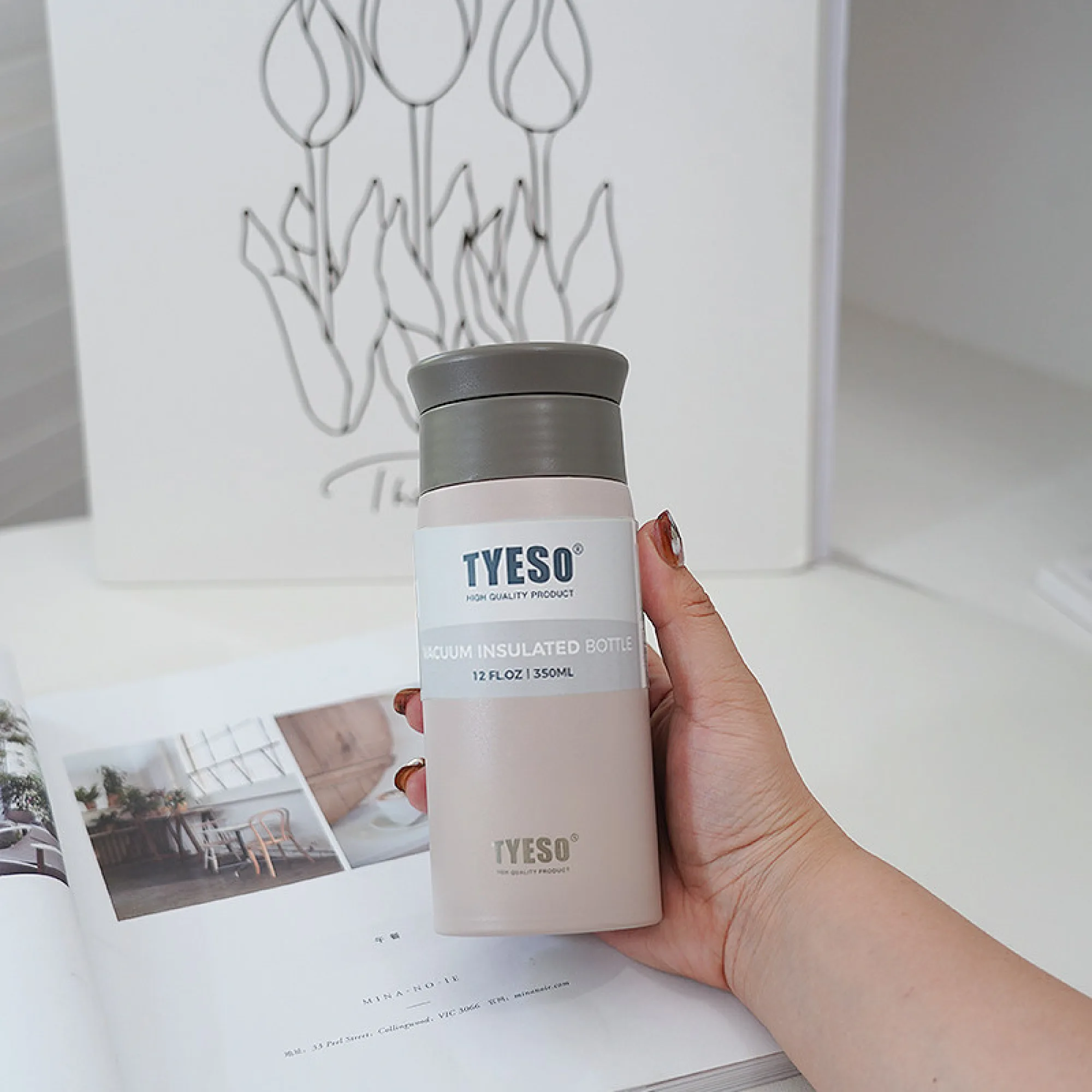 Insulated Stainless Steel Tumbler with Straight Cup Design, 350ml and 500ml thumbnail 9