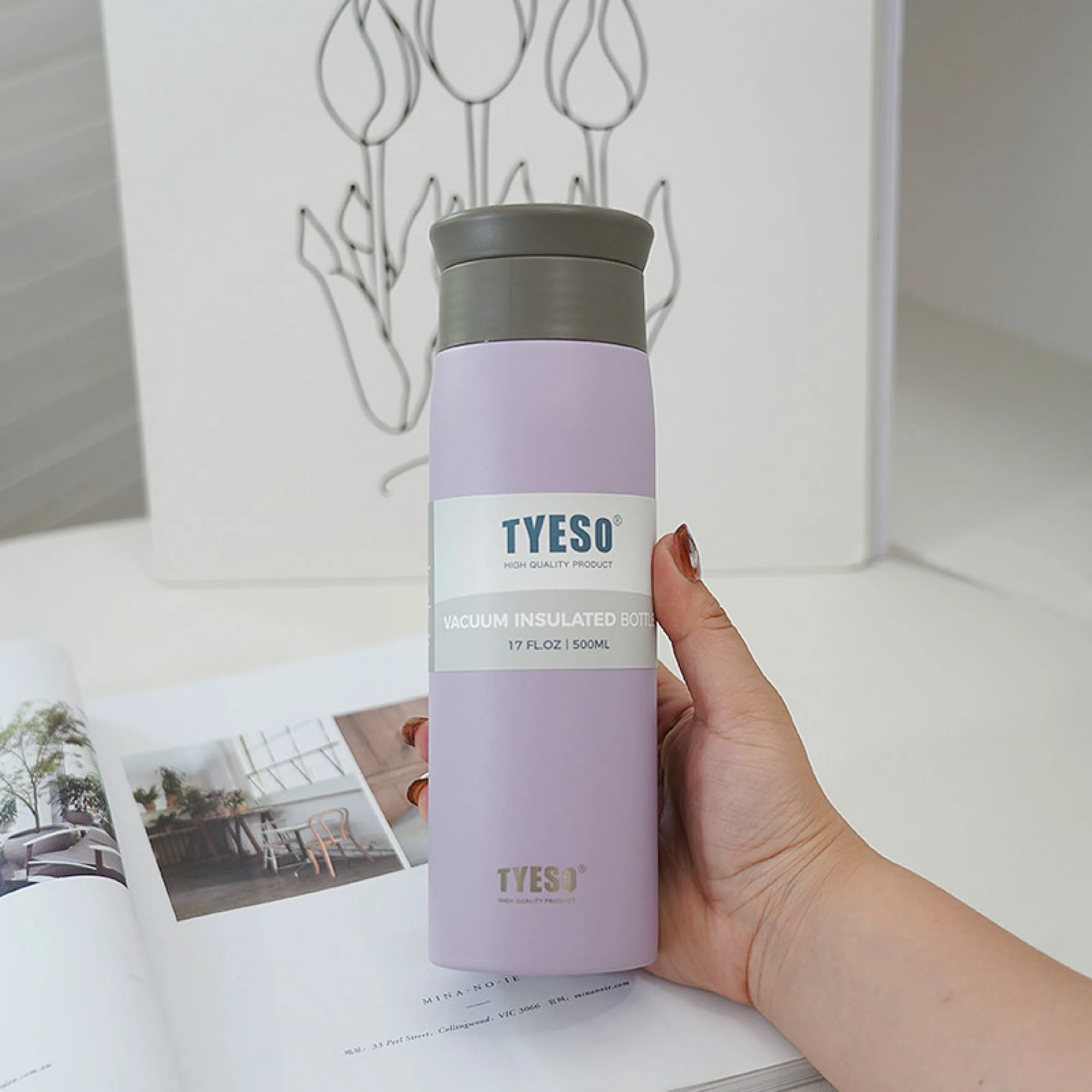Insulated Stainless Steel Tumbler with Straight Cup Design, 350ml and 500ml thumbnail 16