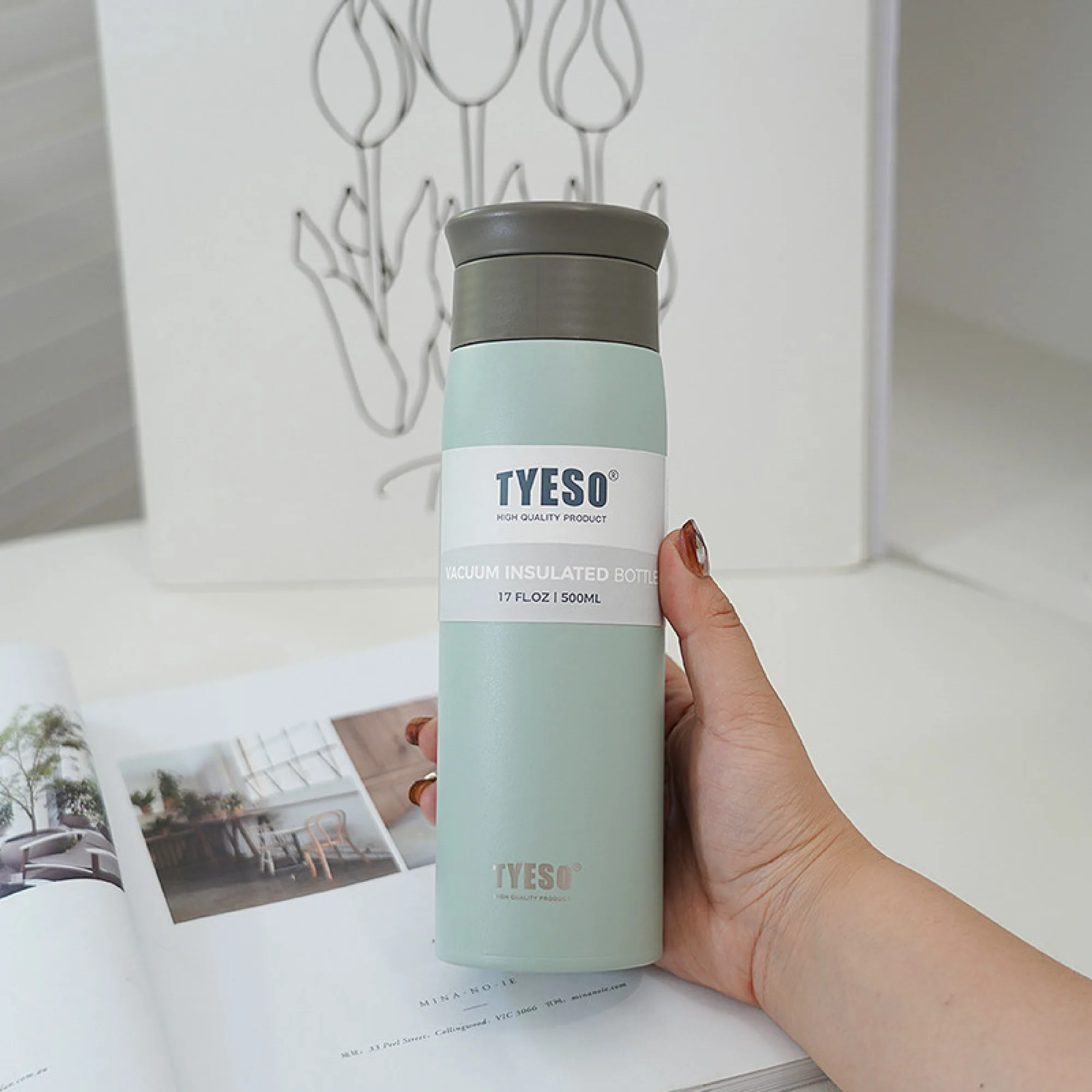 Insulated Stainless Steel Tumbler with Straight Cup Design, 350ml and 500ml thumbnail 14