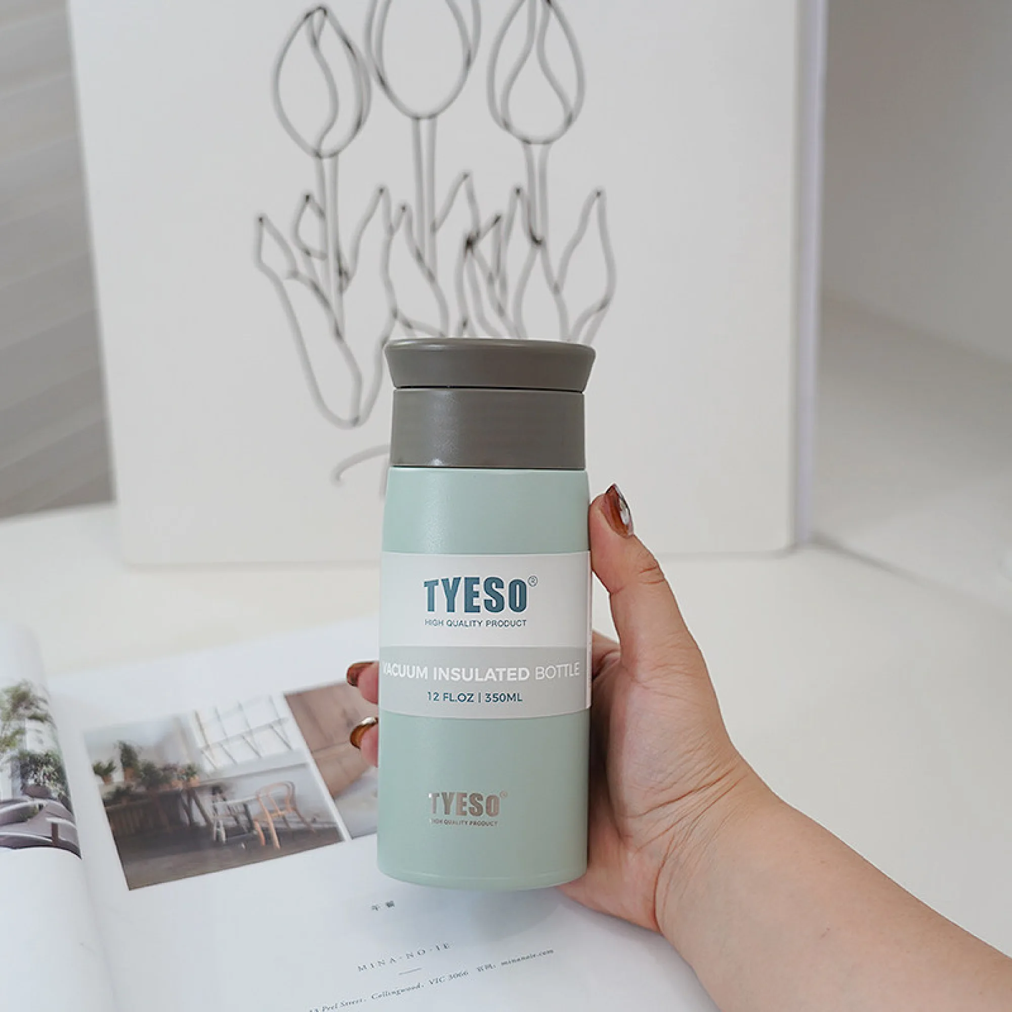 Insulated Stainless Steel Tumbler with Straight Cup Design, 350ml and 500ml thumbnail 8