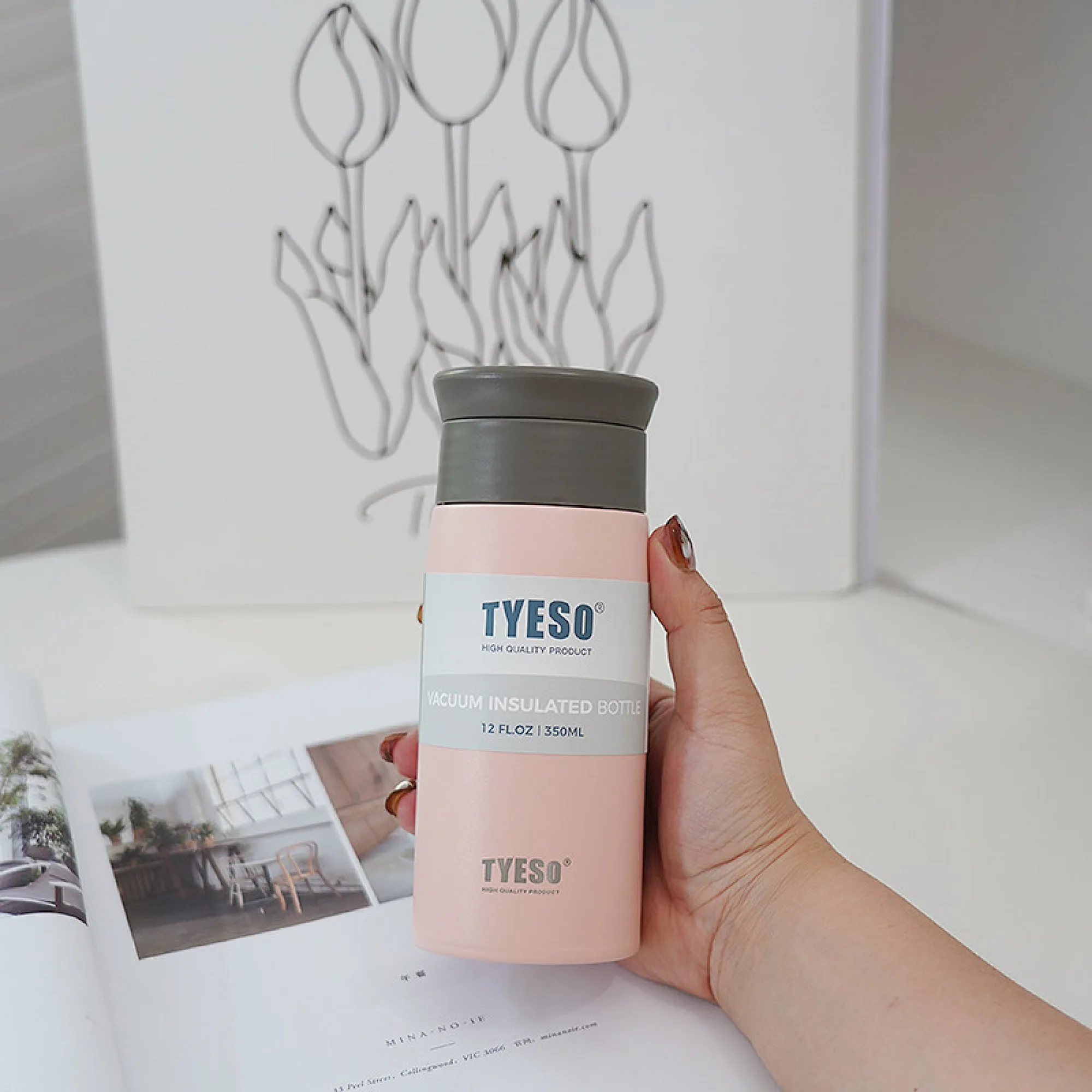 Insulated Stainless Steel Tumbler with Straight Cup Design, 350ml and 500ml thumbnail 7