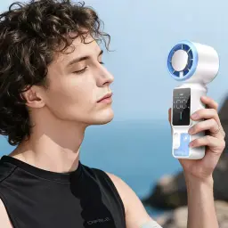 Portable Handheld USB Rechargeable Fan with Foldable Design thumbnail 4