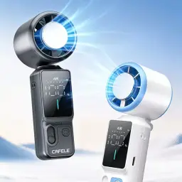 Portable Handheld USB Rechargeable Fan with Foldable Design thumbnail 2
