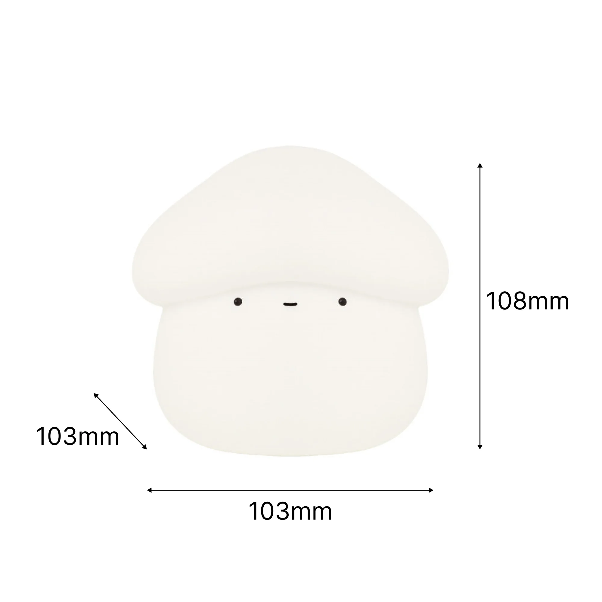Mushroom-Shaped LED Night Light with Rechargeable Battery thumbnail 8