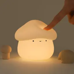 Mushroom-Shaped LED Night Light with Rechargeable Battery thumbnail 3